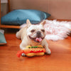 Hugsmart Products Inc Food Party Hot Dog Plush Rope Dog Toy