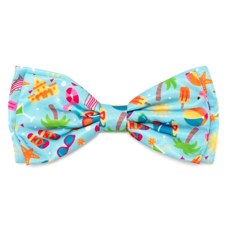The Worthy Dog Bow Tie SM Life's a Beach Pet Bow Tie - 2 Sizes