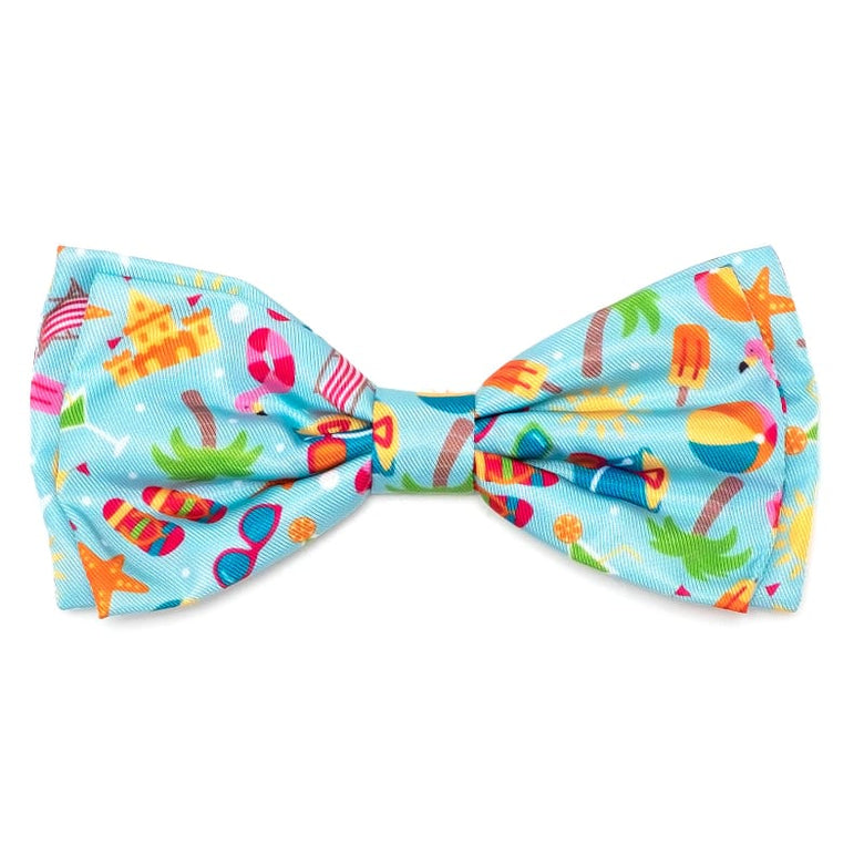 The Worthy Dog Bow Tie SM Life's a Beach Pet Bow Tie - 2 Sizes