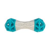 Totally Pooched dog toys Flex n' Squeak Grey/Teal Rubber Dog Toy