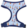 Parisian Pet® Harnesses SM Sailboats Freedom Ocean Blue Dog Harness