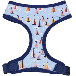 Parisian Pet® Harnesses SM Sailboats Freedom Ocean Blue Dog Harness