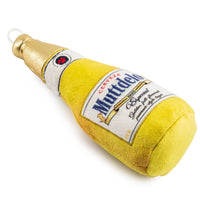 Haute Diggity Dog dog toys Muttdelo Beer Bottle Yellow Plush Dog Toy