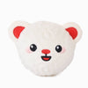 Hugsmart Products Inc dog toys Woof Love Bear White Ball Plush Dog Toy