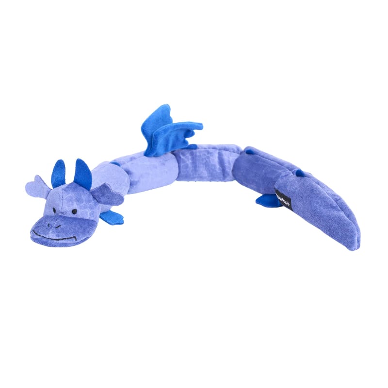 ZippyPaws dog toys Blue Zippy Dragonz Long Plush Dog Toy