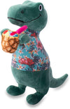 It's 5 O'Clock Somewhere Island Time Rex Plush Squeaky Dog Toy