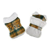 Doggie Design Dog Apparel XS Sherpa Lined Dog Harness Coat Yellow & Green Plaid with Matching Leash