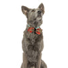 Shiny Christmas Holiday Red Plaid Bow Tie Pet Collar Attachment - 2 Sizes