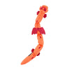 ZippyPaws dog toys Red Zippy Dragonz Long Squeaky Plush Dog Toy
