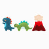 Hugsmart Products Inc dog toys Dinosaur Land Dino Buds Plush Dog Toy Set - 3 Pc