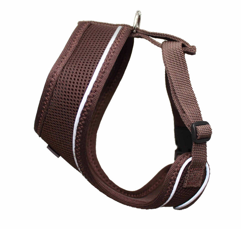 Barker's Bowtique Barker's Bowtique - Hip Doggie -  Ultra Comfort Harness - Brown: XS