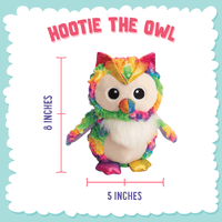 SnugArooz dog toys Hootie the Owl Rainbow Plush Dog Toy - 8"