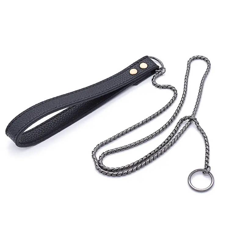 BARK by DOG Leashes Rocky Chain Leash Black: One Size