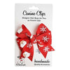 Barker's Bowtique - Warehouse Moving Sale thru 11/30 Bowls Christmas Canine Clip Red Snowflake