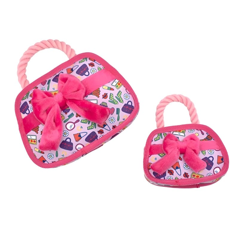 The Worthy Dog Toys Fashionista Handbag Dog Toy - 2 Sizes
