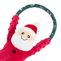 Christmas Holiday Season RopeTugz New Santa Plush Squeaky Tug Dog Toy