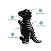 Petshop by Fringe Studio dog toys Trick Rawr Treat Skeletal Rex Halloween Plush Squeak Dog Toy