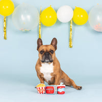 Studio Barkflix Movie Night Plush Squeaky Dog Toy Set - 3 Pc