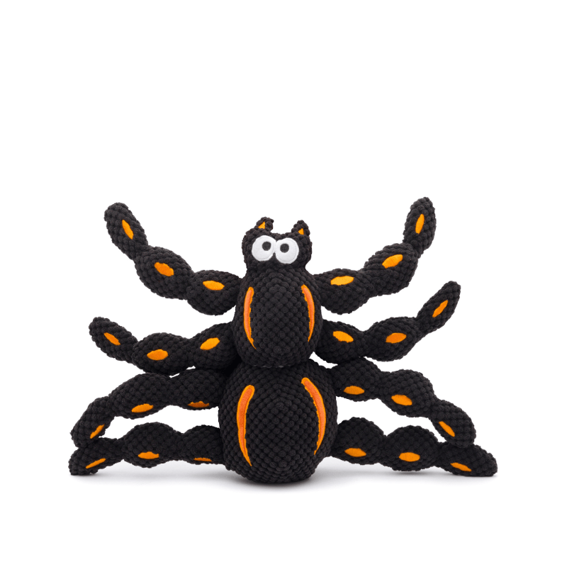 fabdog dog toys SM Halloween Spider Floppy Large Plush Squeaky Dog Toy - 2 Sizes