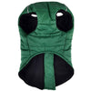 Doggie Design Jackets Zip-up Dark Green Fleece Lined Dog Puffer Vest
