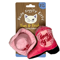 Haute Diggity Dog Cat Toys Pink Kitty Cowgirl Cat Toy Set - 3 Pk