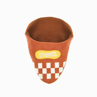Hugsmart Products Inc dog toys Food Party Churros Interactive Plush Dog Toy Set - 4 Pc