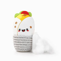 Hugsmart Products Inc dog toys Fiesta Chewsday Burrito Rope Plush Dog Toy