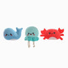 Hugsmart Products Inc dog toys Ocean Pals Sea Creatures Plush Dog Toy Set - 3 Pc