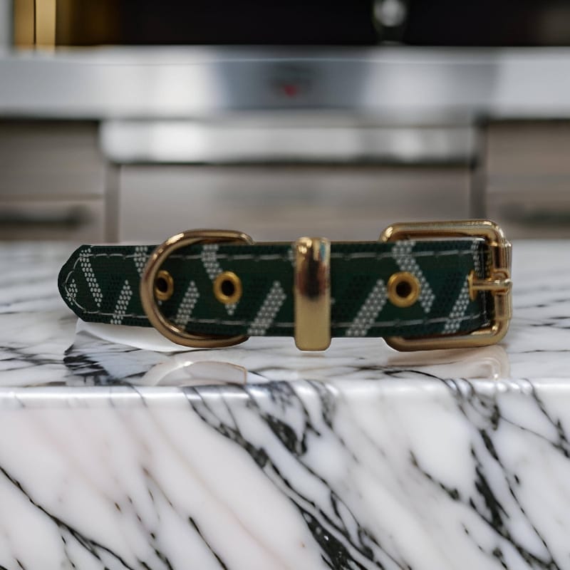 BARK by DOG Collars Morel Green Luxury Pet Collar