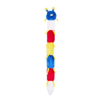 ZippyPaws dog toys Caterpillar Primary Colors Long Plush Squeaky Dog Toy