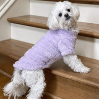 Lavender Soft Warm Plush Fleece Dog Pullover/ Sweater