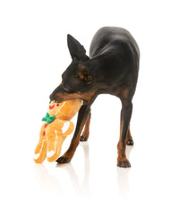 FuzzYard dog toys Christmas Jolly Gingerboi Holiday Plush Squeaky Dog Toy - Lg