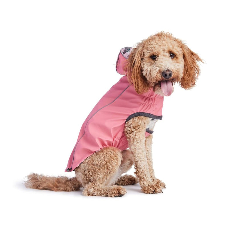 GF Pet Jackets Reversible Elasto-Fit Pink Pet Raincoat