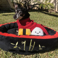 TONBO pet beds Sushi Pet Bed With Two Sushi Crinkle Toys
