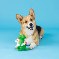 Petshop by Fringe Studio dog toys Pool Side Unicorn Floaty Rex Latex Dog Toy