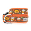 The Worthy Dog COLLARS XS Pumpkin Spice Fall Harvest Dog Collar