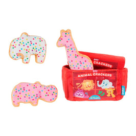 BARK dog toys Animal Squeakers Snacks Interactive Plush Dog Toy Set - 4 Pc