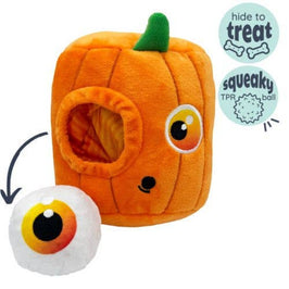 Halloween Spooky Pumpkin Pop-Eye Pop ‘n Fetch Plush Fall Season Dog Toy