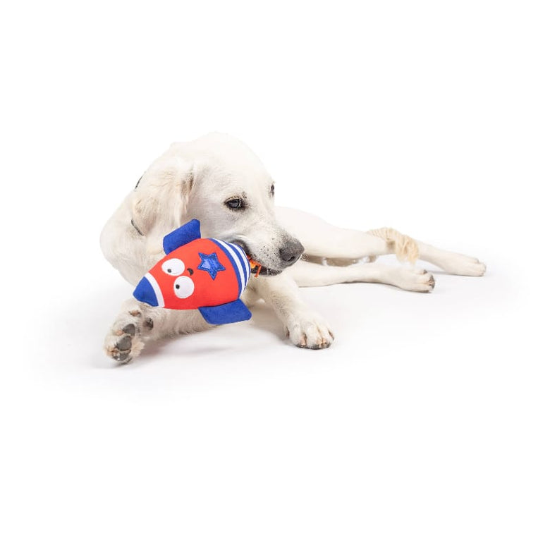Huxley & Kent Dog Toys Rocket Man Plush Squeak Dog Toy - 2 Sizes