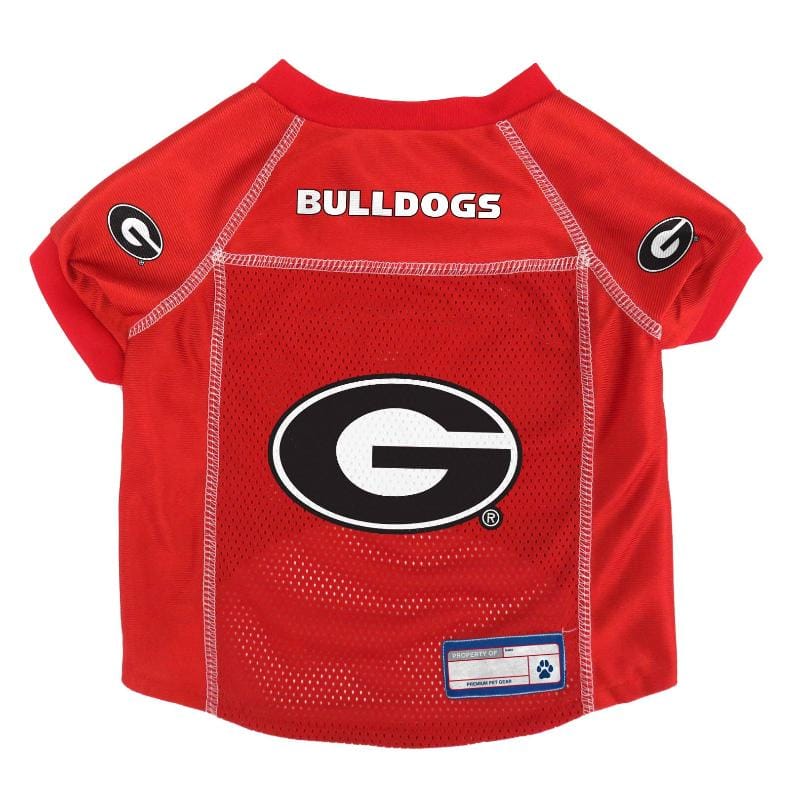 Little Earth Productions Dog Apparel XS GA Bulldogs Red Dog Jersey