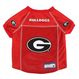 Little Earth Productions Dog Apparel XS GA Bulldogs Red Dog Jersey