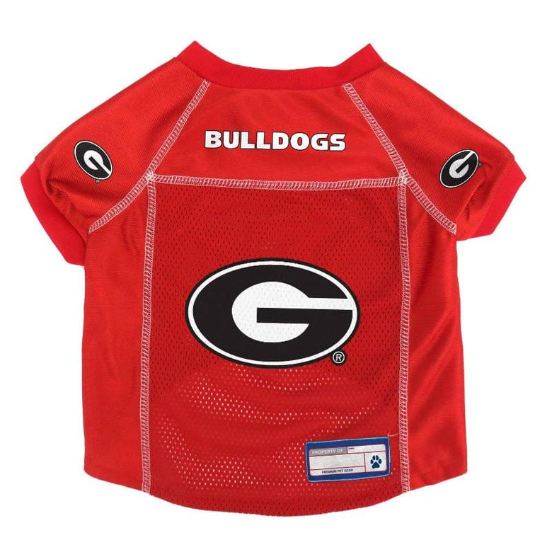 Little Earth Productions Dog Apparel XS GA Bulldogs Red Dog Jersey