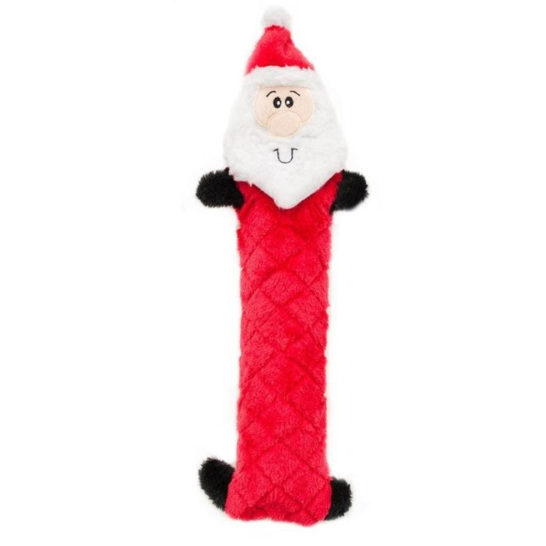 Zippypaws dog toys Jigglerz Santa Dog Toy