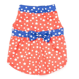 The Worthy Dog DRESSES SM Stars Red White & Blue Patriotic Summer Dog Dress