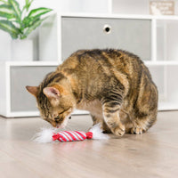 Christmas Holiday Lit Donut & Peppermint Candy Cat Toy Set - 2 Pk