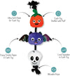PetShop by Fringe Studio dog toys Halloween Literally Dead Cute Rope Tug Plush Squeak Dog Toy Set