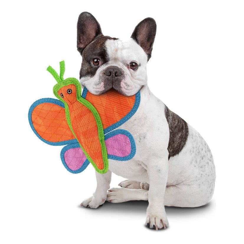 VIP Products/Tuffy dog toys DuraForce Brisbee Orange Butterfly Chew Dog Toy - 9.5"
