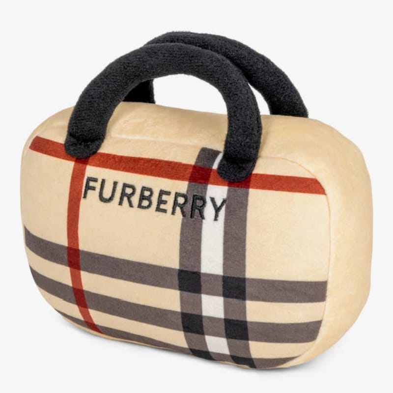 Muttzie dog toys Furberry Handbag Plush Dog Toy