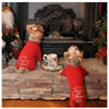 Christmas Holiday Red "Santa's Lil Helper" Embroidered Pet Pajamas