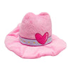 SnugArooz dog toys Stylish Pink Cowboy Hat Save A Horse Plush Squeak Dog Toy - 8"
